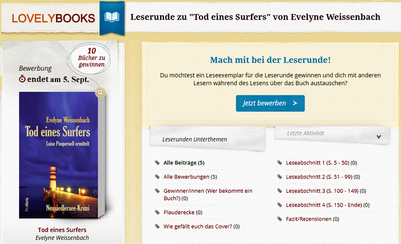 leserunde bei lovelybooks