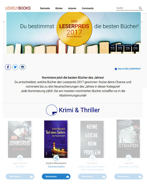 nominierung lovelybooks
